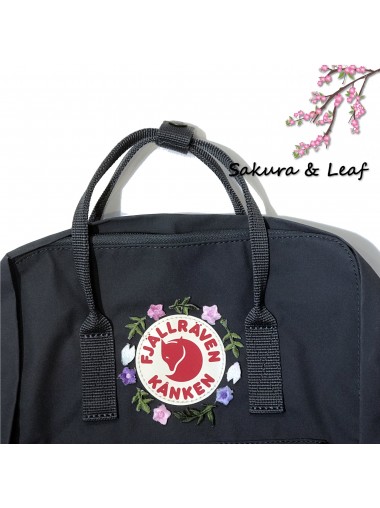 Fjallraven Kanken Classic –  Graphite / Sakura and Leaf 